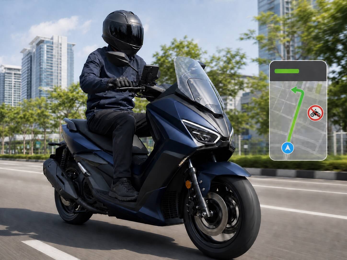 Smart two-wheeler navigation experience